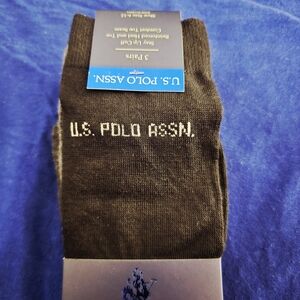 U.S. Polo Assn. Men's Brown Socks Size 6-12